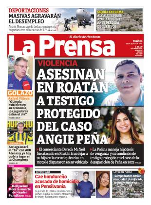 Asesinan en Roatán a testigo protegido del caso de Angie Peña