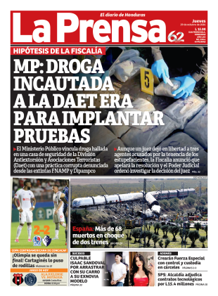 MP: Droga incautada a la Daet era para implantar pruebas