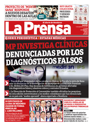 MP investiga clínicas denunciadas por los diagnósticos falsos