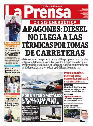 Portada de la edición impresa de este jueves 1 de octubre de 2026.
