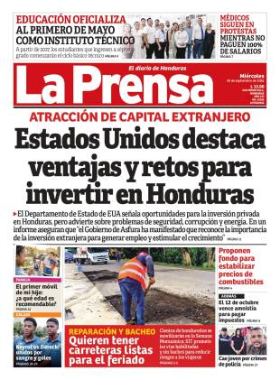 Portada de la edición impresa de este miércoles 30 de septiembre de 2026.