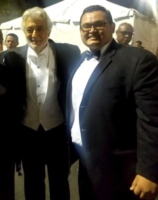 Sampedrano que cantó con Plácido Domingo: 'me dijo que tengo buena voz”