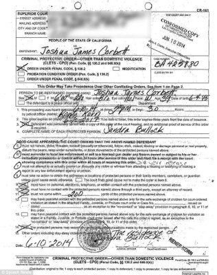 Sandra Bullock pide una orden de protección