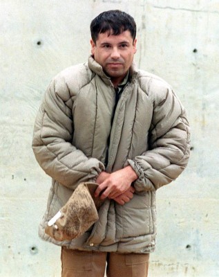ALMOLOYA DE JUAREZ, MEXICO - JULY 10: This 10 July, 1993, file photo shows drug trafficker Joaquin Guzman Loera 'el Chapo Guzman' at the Almoloya de Juarez, Mexico, maximum security prison. Mexican authorities announced that Guzman escaped 20 January, 2001, the Puente Grande, Jalisco, maximum security prison. (FILM) (Photo credit should read GERARDO MAGALLON/AFP/Getty Images)