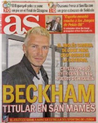 David Beckham cambia otra vez de peinado