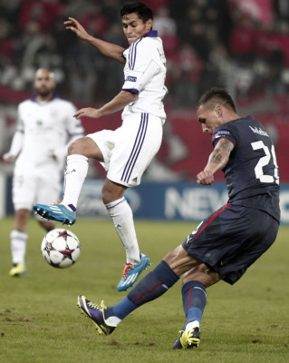 Debut amargo para Andy Najar en la Champions League