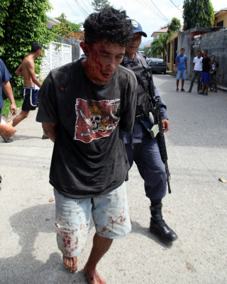 Casi linchan a un ladrón en La Ceiba