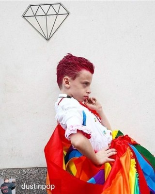 Un niño travesti en las pasarelas de Nueva York