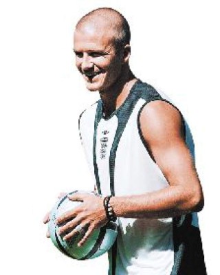 Beckham no resistió la tentación de una señora