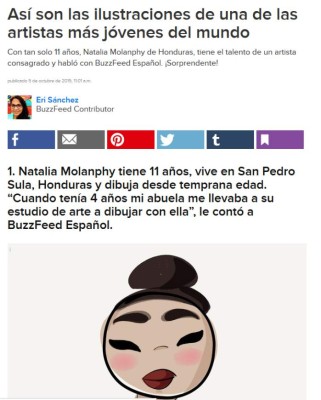 Natalia Molanphy, la número uno en el arte hondureño