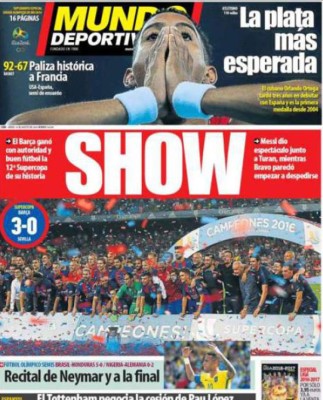 Las portadas luego de la goleada de Brasil a Honduras
