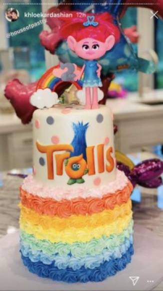Toda la temática del cumpleaños de True estuvo inspirada en los personajes Poppy de Trolls y Abbey de Plaza Sésamo.