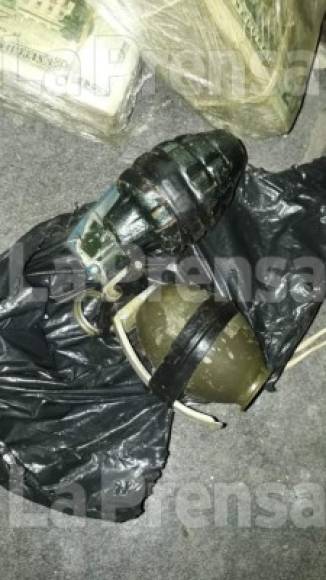 En el allanamiento en el que participó la Policía Militar decomisaron dos granadas de fragmentación. La operación la llevaron a cabo en la aldea Santa Cruz Minas, cerca de Naco, Cortés.