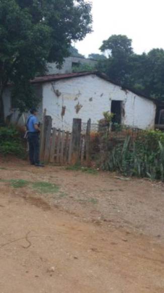 Fiscalía Regional de Olancho dirige allanamientos en aldea El Paradero, municipio de El Rosario, en busca de armas y drogas.