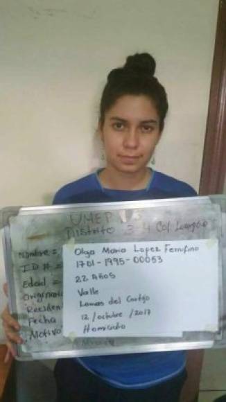 Olga López fue detenida junto a tres de los cuatro jóvenes quienes supuestamente también estuvieron con Collier en el momento del hecho.
