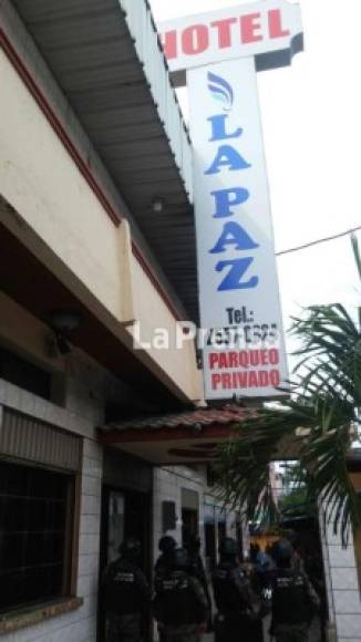 Hotel La Paz está ubicado entre la 2 y 3 avenida del barrio Medina de San Pedro Sula.