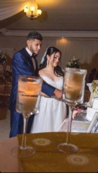 Amanda Hernández compartió en sus redes sociales lo que fue su boda con Marcelo Pereira, defensor del Motagua.