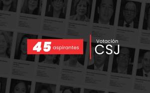 Lista de 45 aspirantes a la CSJ.
