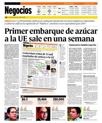 Listo el primer envío de azúcar a la Unión Europea