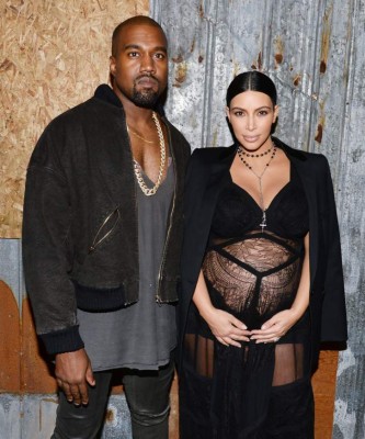 Kanye West, Kim Kardashian==GIVENCHY Spring 2016 Fashion Show==Pier 26, Hudson River Park, NYC==September 11, 2015==Â©Patrick McMullan==Photo - Clint Spaulding/PatrickMcMullan.com==