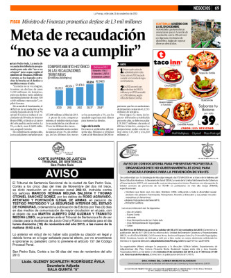 Recaudación fiscal muestra constante descenso