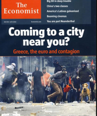 Descubren a Kanelos, el perro griego manifestante