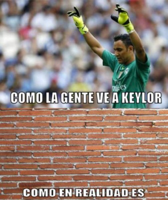 Keylor Navas, protagonista de memes en la Champions League