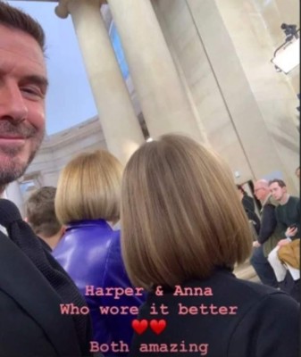 El corte de cabello de Anna Wintour arrastra a hija de David Beckham en un tierno meme
