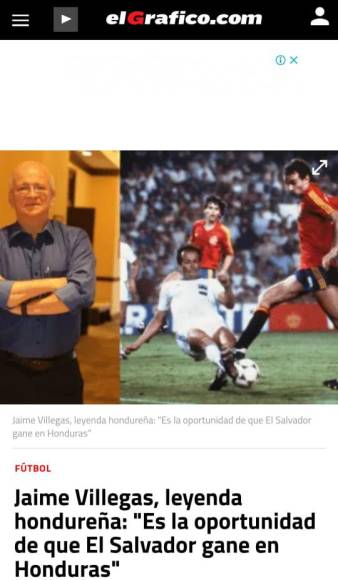 Jaime Villegas, exmundialista con Honduras en España 82, habló con la prensa salvadoreña y les indicó que es la oportunidad que tienen ellos de ganar en suelo catracho.