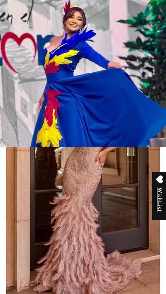 Sandrez critica vestido de Milagro Flores:Hay plumas que solo se usan para manualidades, no para vestir