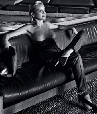 Sharon Stone recrea la escena 'Basic Instinct' para la portada de Vogue