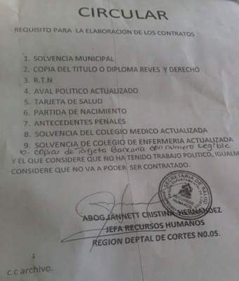 En Salud piden aval político para contrato, denuncian gremialistas