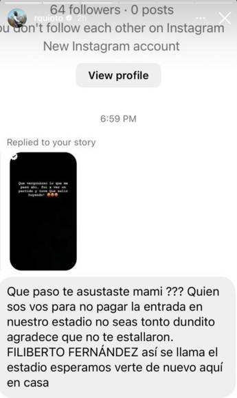 El futbolista de la Selección de Honduras también recibió amenazas en sus redes sociales por no querer pagar una entrada para ingresar al estadio. Quioto publicó este mensaje que le mandaron.