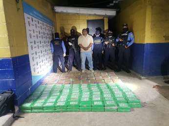 Media tonelada de coca decomisan en frontera de Honduras y Nicaragua