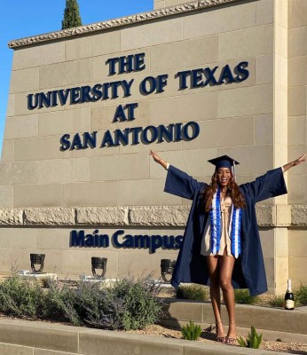 Hondureña cumple su sueño y se gradúa en la Universidad de Texas