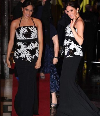 Meghan Markle luce su embarazo con atrevido look