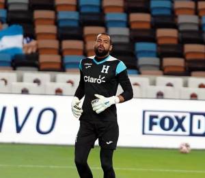 Edrick Menjívar volvió al arco de la Selección de Honduras para el amistoso contra El Salvador.