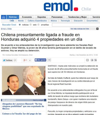 Amante de Mario Zelaya es capturada por Interpol en Chile