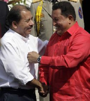 Chávez y Ortega se reunieron en el palacio presidencial en Caracas