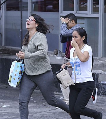 Turbas causan terror en la tercera avenida de San Pedro Sula