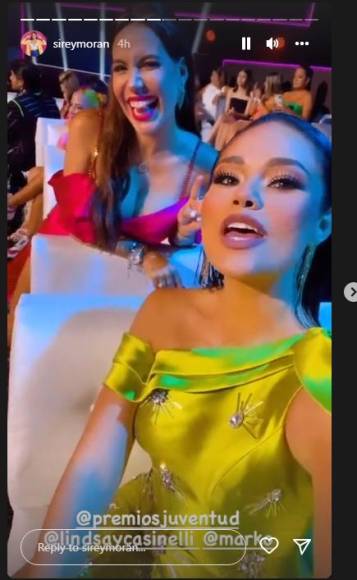 Lindsay Casinelli y Sirey Morán hicieron un gran trabajo durante la cobertura de Premios Juventud. 