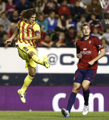 Osasuna frena a la marcha triunfal del Barça