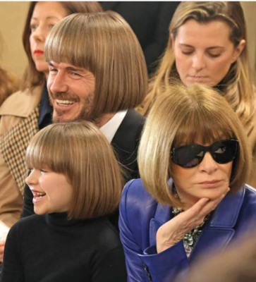 El corte de cabello de Anna Wintour arrastra a hija de David Beckham en un tierno meme