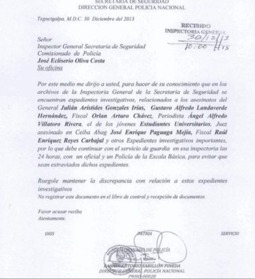 Informe publica nombres en los crímenes atribuidos a la Policía