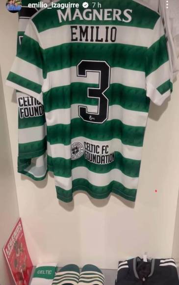 El catracho volvió a utilizar la camiseta número 3 del Celtic en un duelo en el cual fue una de las leyendas invitadas.