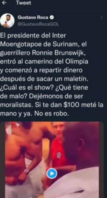 El periodista Gustavo Rodríguez lanzó un comentario en sus redes sociales.