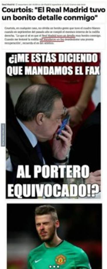 El fax del Real Madrid.