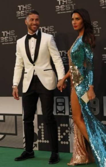 Pilar Rubio, la esposa de Sergio Ramos, deslumbró en la gala con su atuendo. Fue de las mejores vestidas.