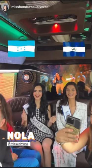Por otra parte, a Miss Honduras y Miss Nicaragua se les vio bien contenta y unidas realizando pasarelas juntas en su llegada a Nueva Orleans, para asistir a un evento donde se encontrarían con la comunidad latina en Estados Unidos. Y el día de ayer fue su cóctel de bienvenida. 