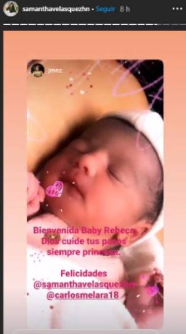 La hermosa recién nacida ha recibido muchos mensajes de amor en las redes sociales de sus padres.